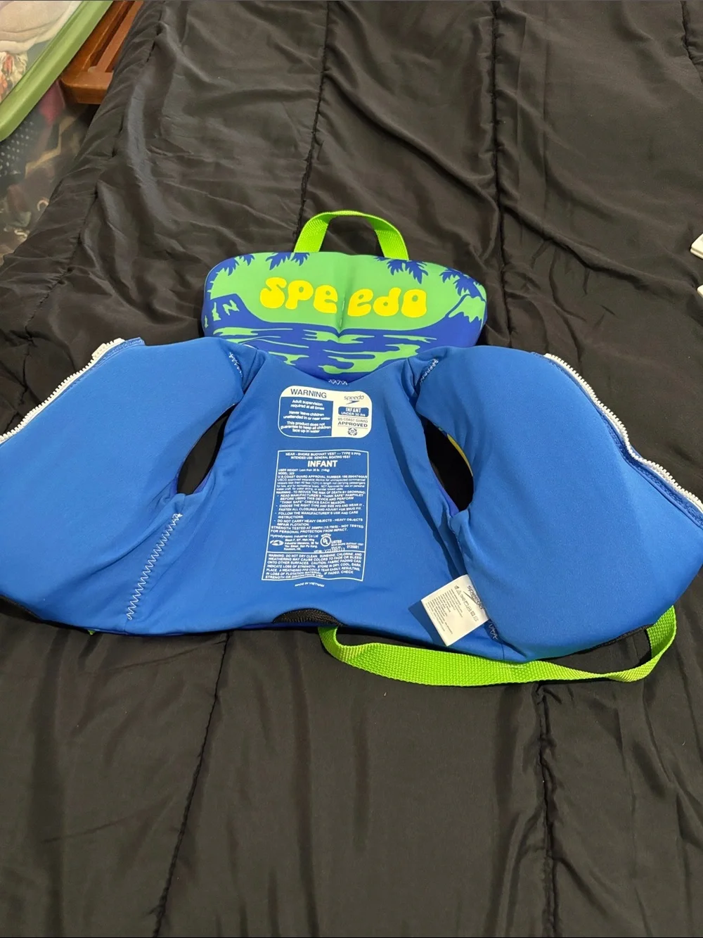Speedo infant Pineapple Swim Vest - Blue, Yellow, Green